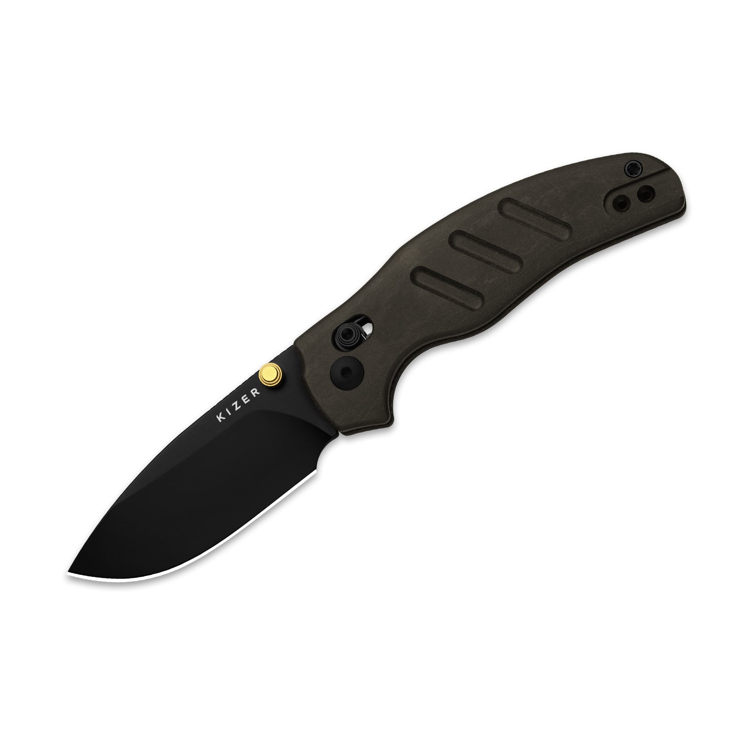Sheepdog® C01C 2.9 CD | Kizer Clutch Lock™ | Richlite |  Nitro-V | PVD Coating | KizerV™ 3488.29CDA2