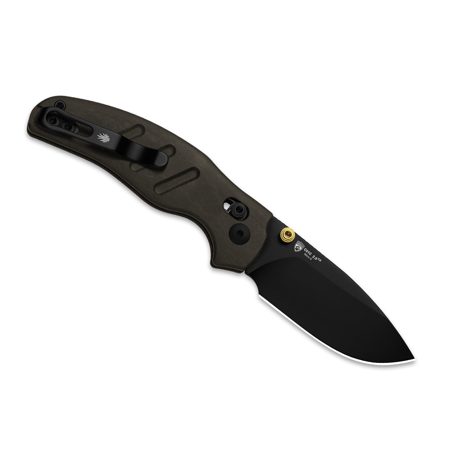 Sheepdog® C01C 2.9 CD | Kizer Clutch Lock™ | Richlite |  Nitro-V | PVD Coating | KizerV™ 3488.29CDA2