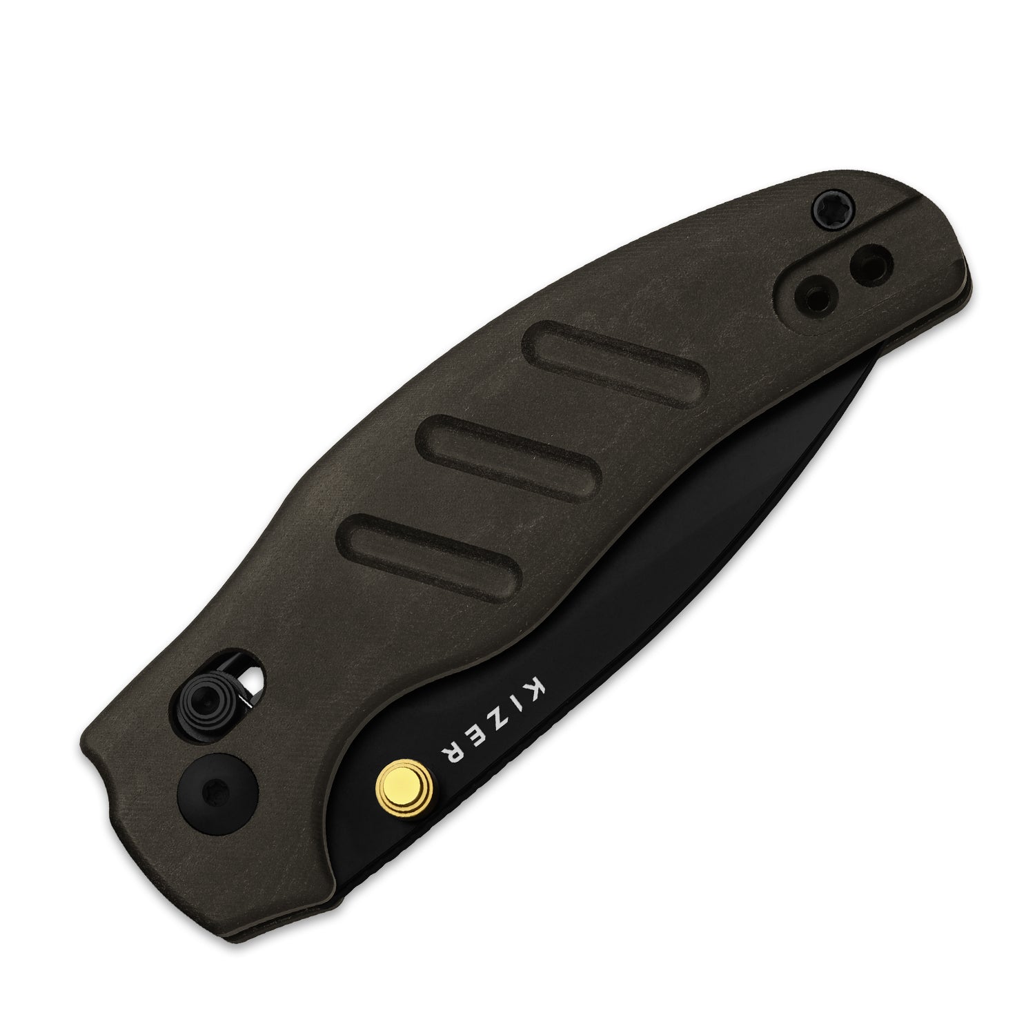 Sheepdog® C01C 2.9 CD | Kizer Clutch Lock™ | Richlite |  Nitro-V | PVD Coating | KizerV™ 3488.29CDA2