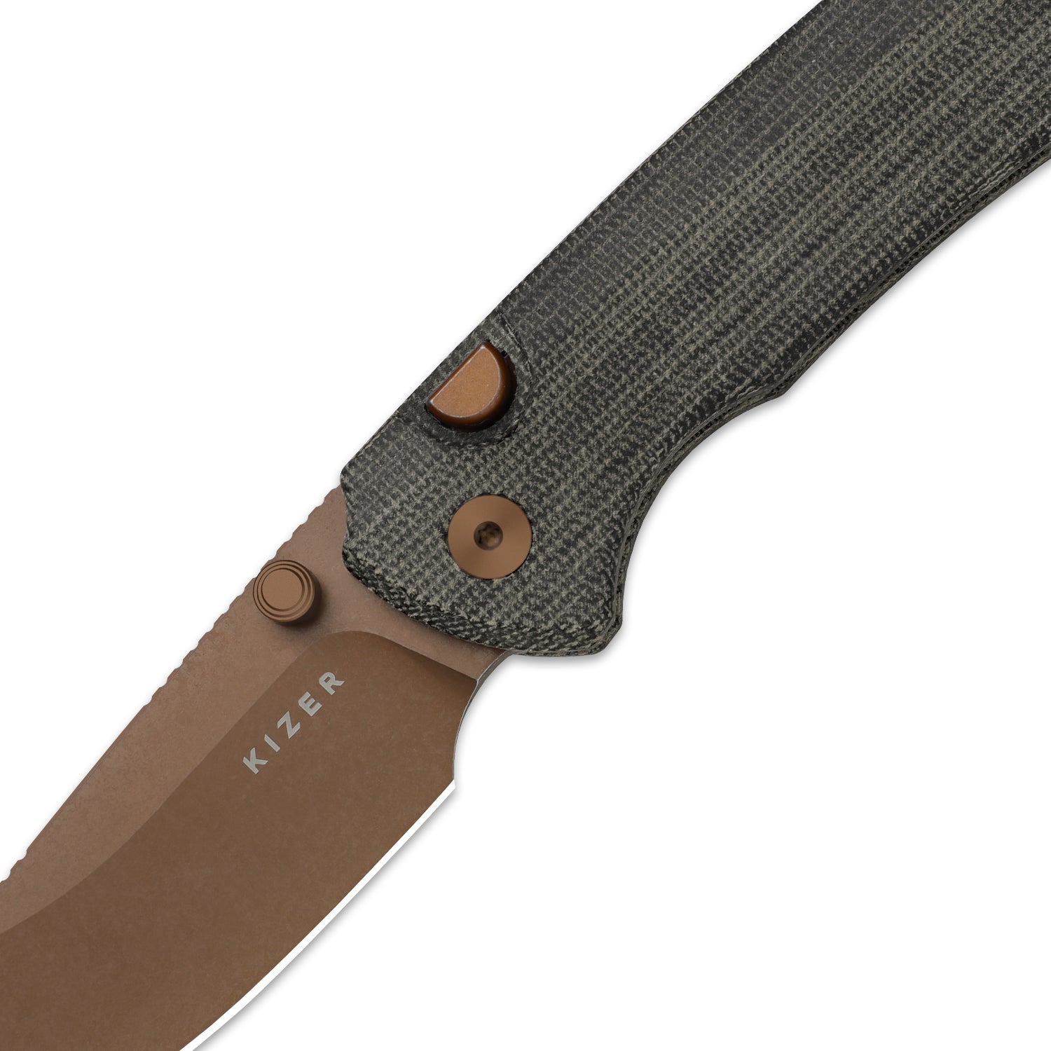 T1 BD | Button Liner Lock™ | Sunset Metal PVD | Nitro-V | Norplex UltreX Micarta | KizerV™ 3490.2BA2