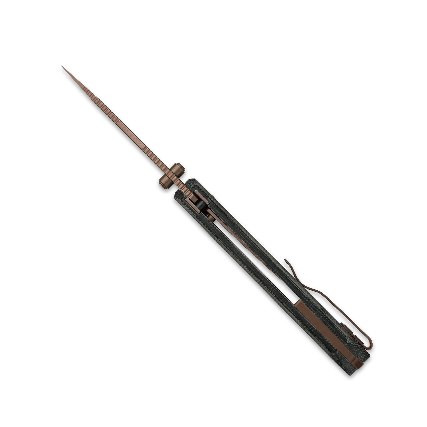 T1 BD | Button Liner Lock™ | Sunset Metal PVD | Nitro-V | Norplex UltreX Micarta | KizerV™ 3490.2BA2