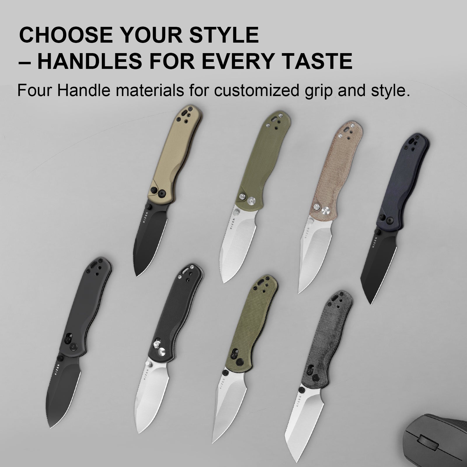 Drop Bear® 2 | Kizer Button Liner Lock™ | Nitro-V | Aluminum | KizerV™ 3619.2CD1