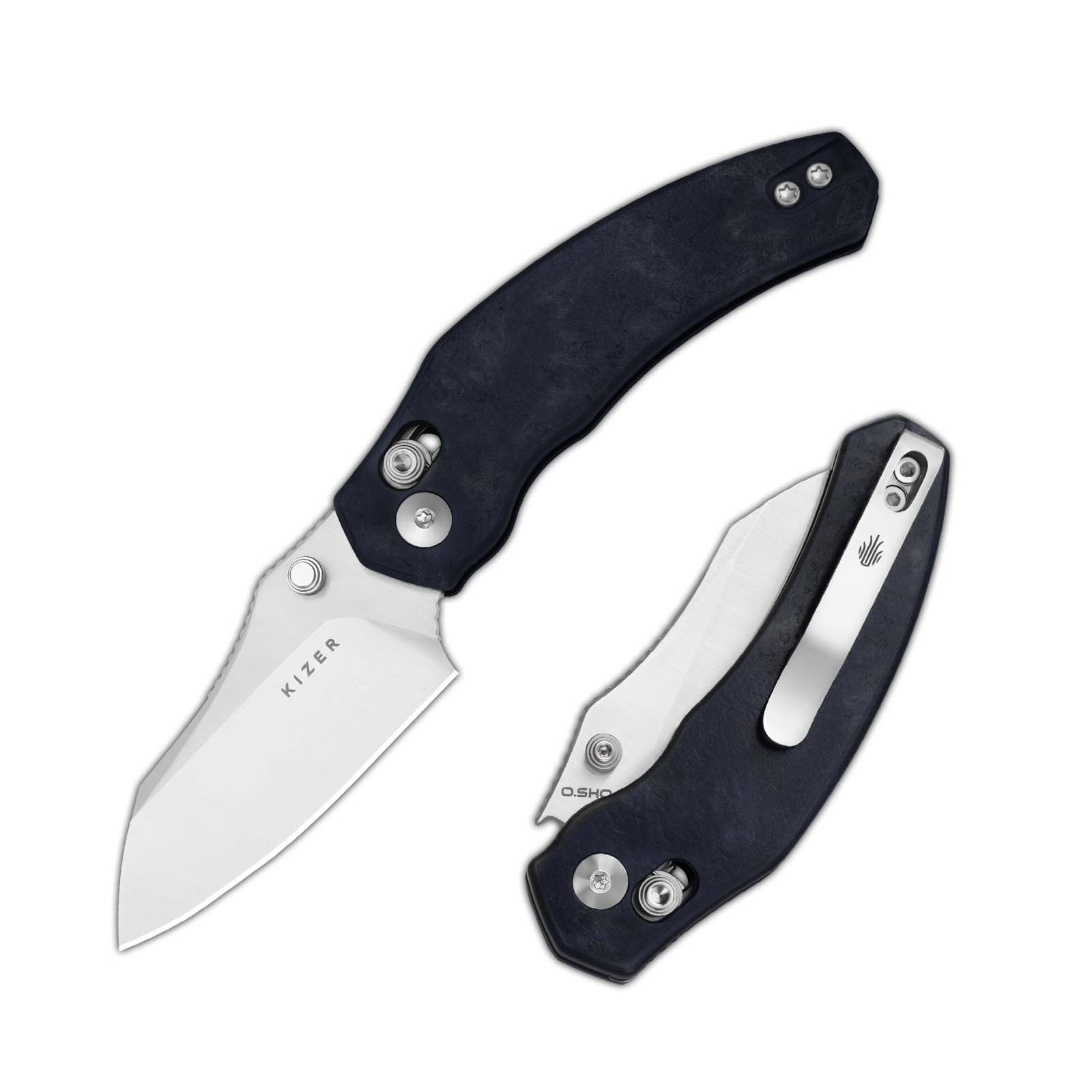 Mini Bulldog | Nitro-V | Richlite (Blue Canyon) | KizerV™ 3672SA3