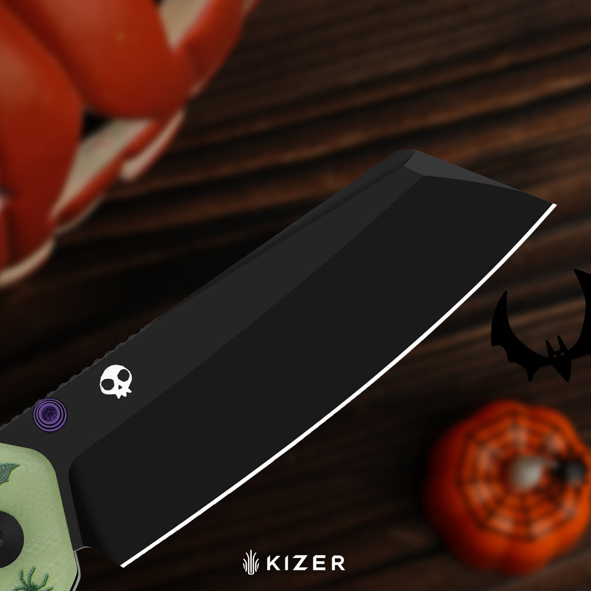 Halloween | Madrac | 14C28N | GID G10 Handle | KizerV™ 3693BSHW1 | Halloween Special Edition