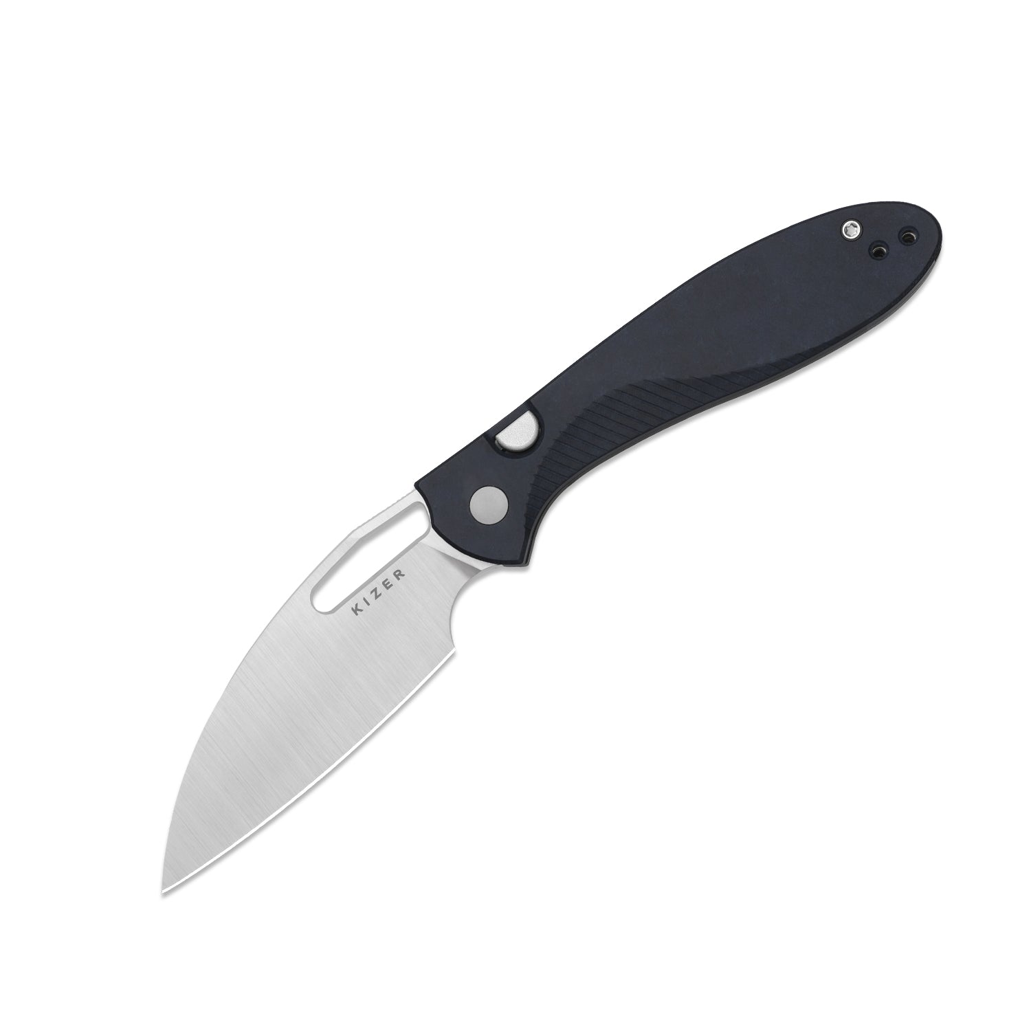Masu | Kizer Button Liner Lock™ | GID Green G10 | 14C28N | Richlite | KizerV™ 3697A1