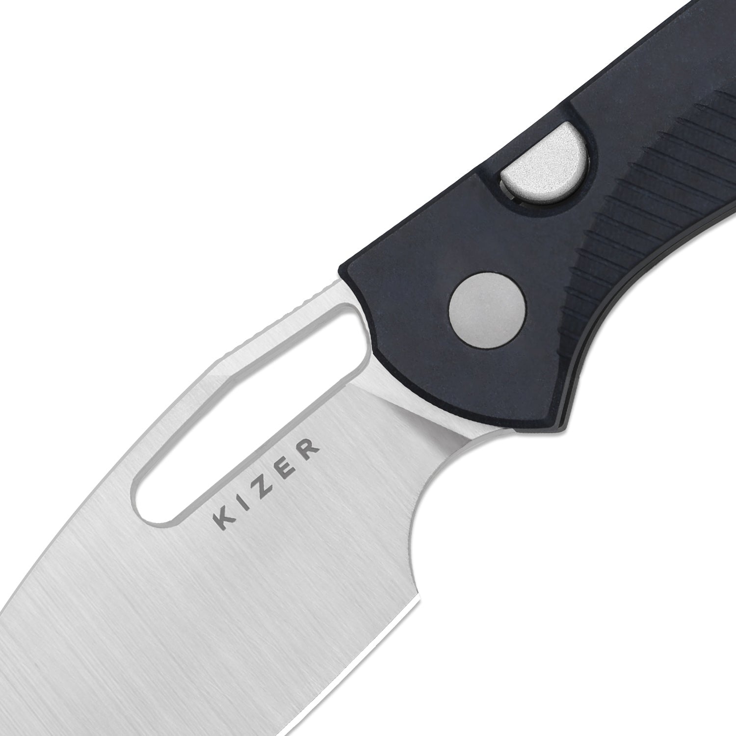 Masu | Kizer Button Liner Lock™ | GID Green G10 | 14C28N | Richlite | KizerV™ 3697A1