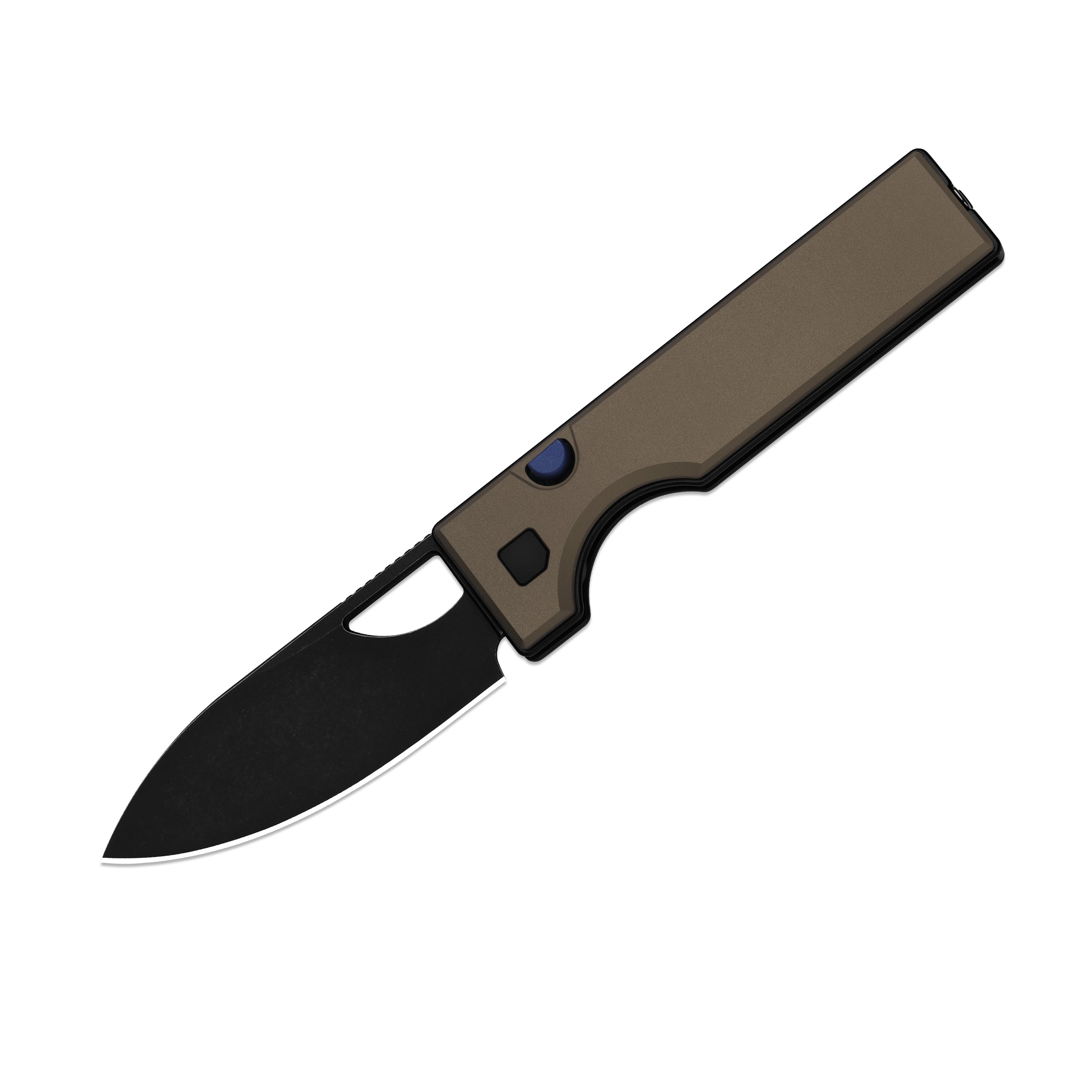 Little Ringbo | Kizer Button Liner Lock™ | Aluminum | AEB-L PVD Coating & Stonewashed | KizerV™ 3708A2