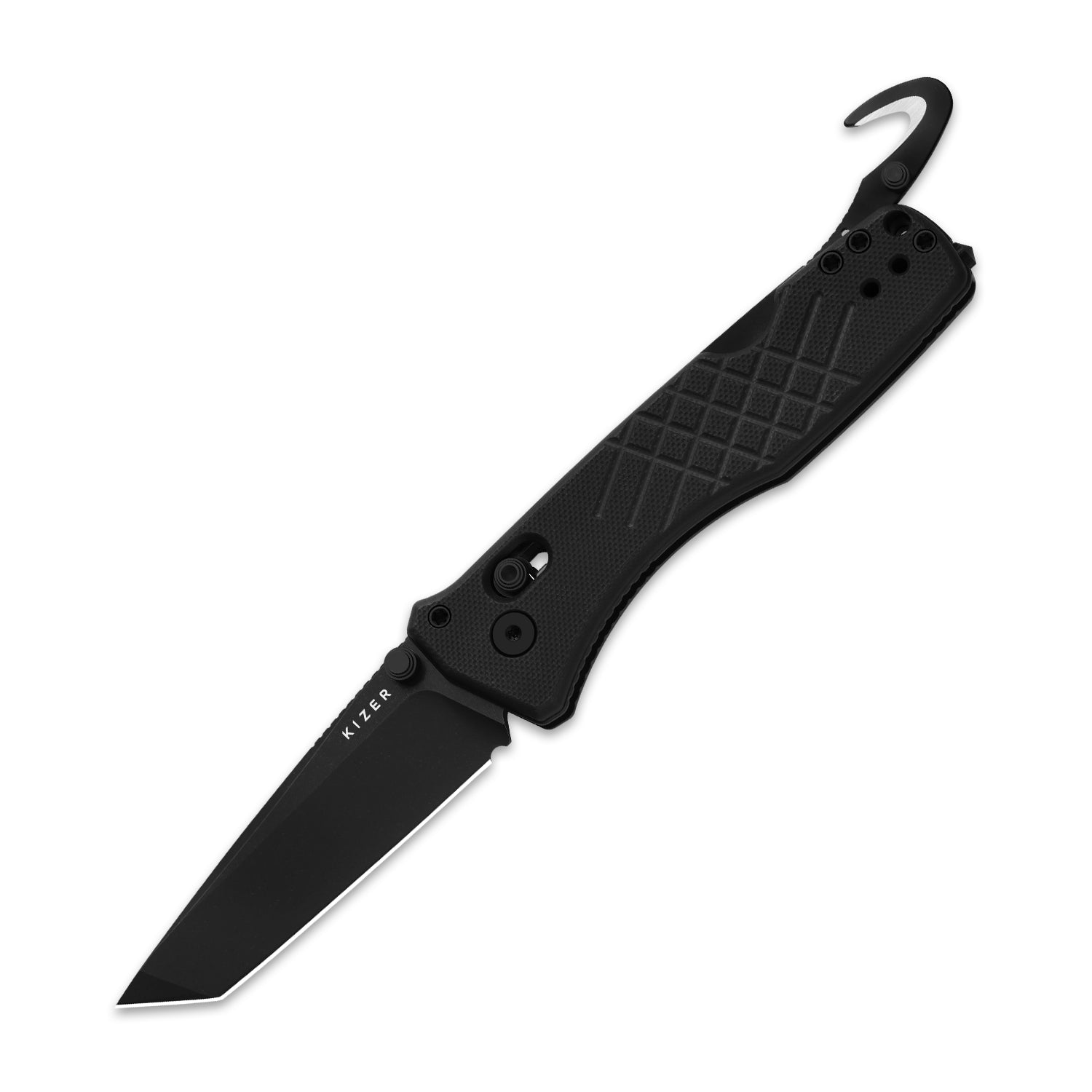 Aegis T | Kizer Clutch Lock™ | Tanto | Rescue Hook & Glass Breaker | KizerV™ 3774CTA1