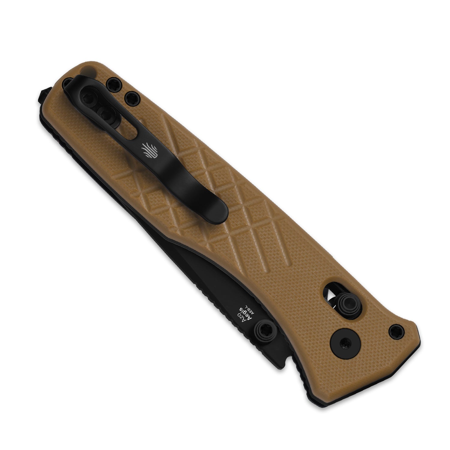 Aegis T | Partially-Serrated Edge | Kizer Clutch Lock™ | Rescue Hook & Glass Breaker | KizerV™ 3774CTA3