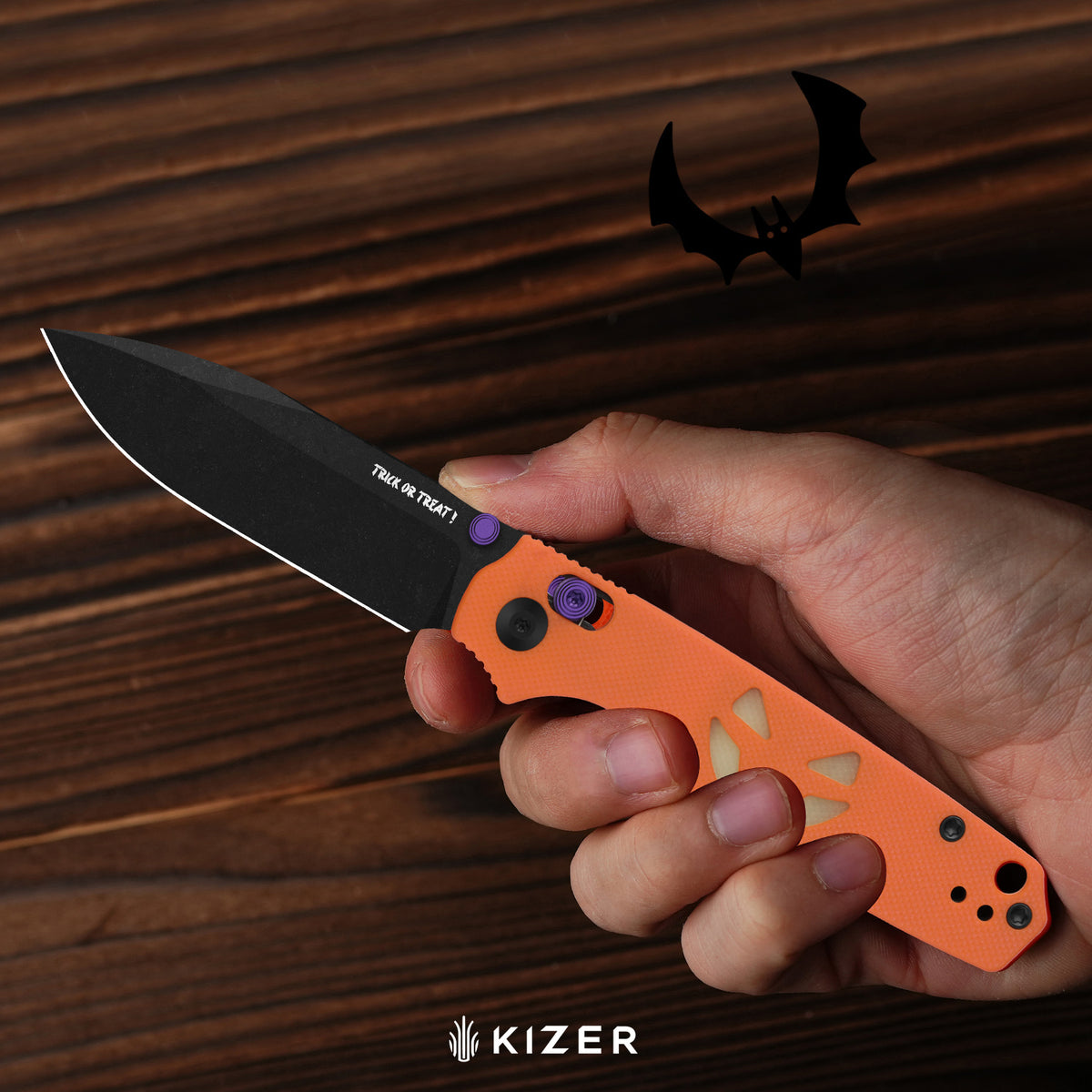 Halloween | Pokiman CD | AEB-L | G10 Handle with GID Inlays | KizerV™ 3789HW2 | Halloween Special Edition