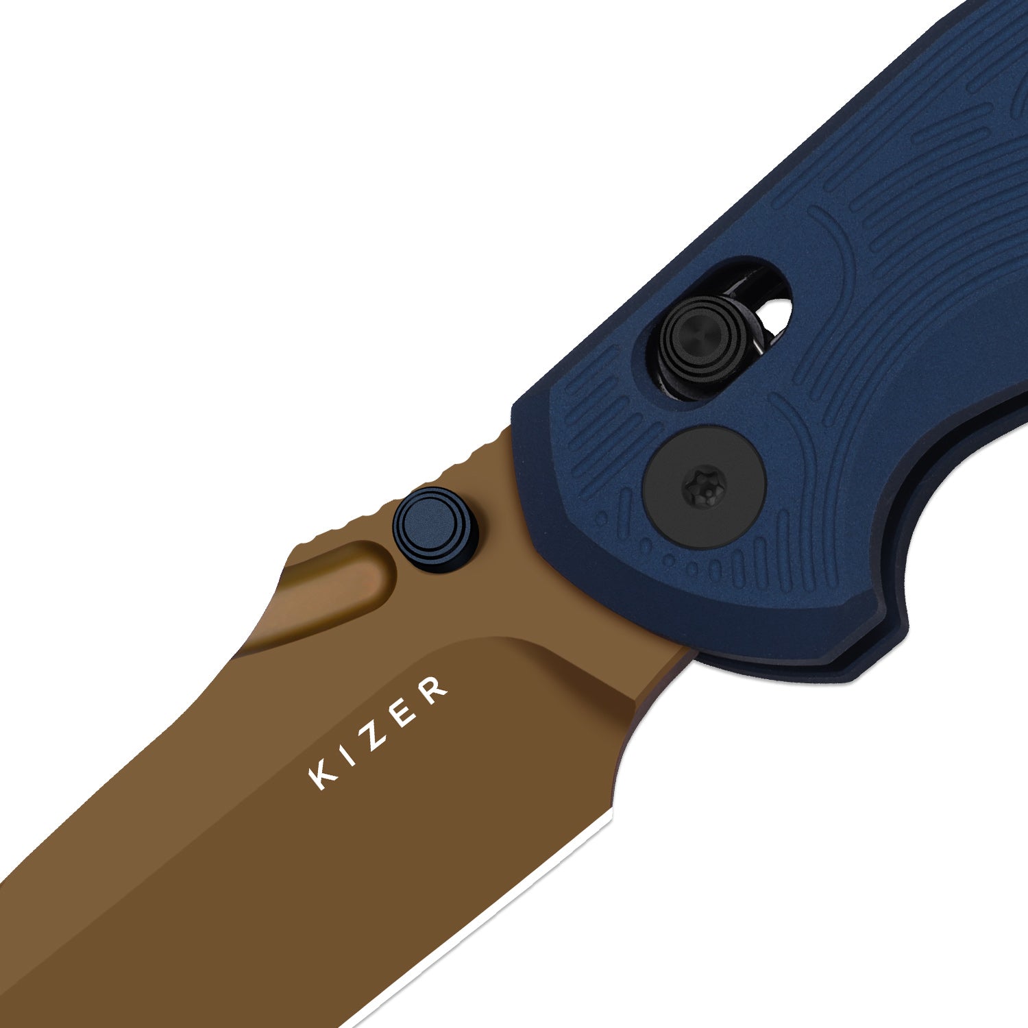Khamsin | Kizer Clutch Lock™ | Nitro-V | Sandstorm Aluminum | Sunset Metal PVD Finish | KizerV™ 3791A2