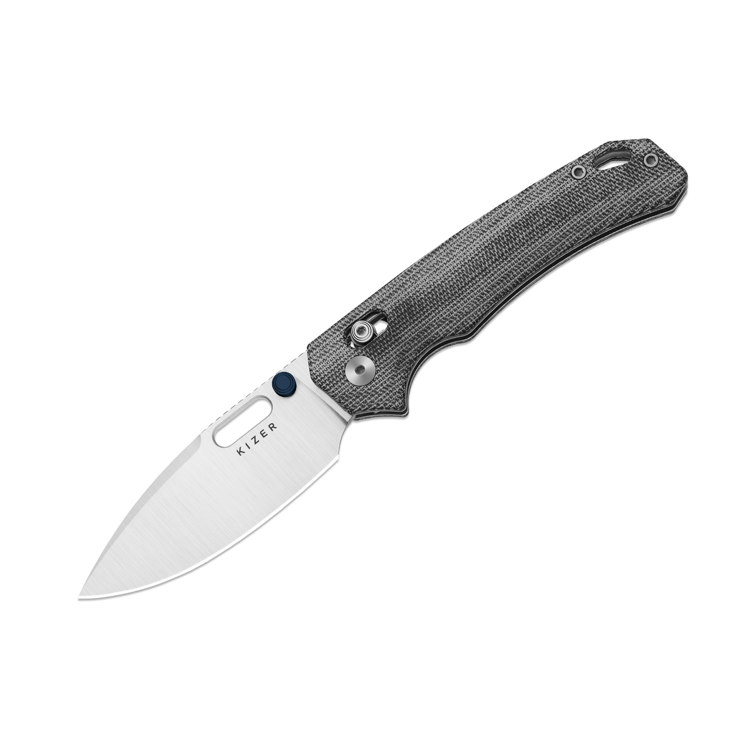 Outposter |  Kizer Clutch Lock™ | Norplex UltreX™ Micarta | Nitro-V + Satin | KizerV™ 3802CDA1