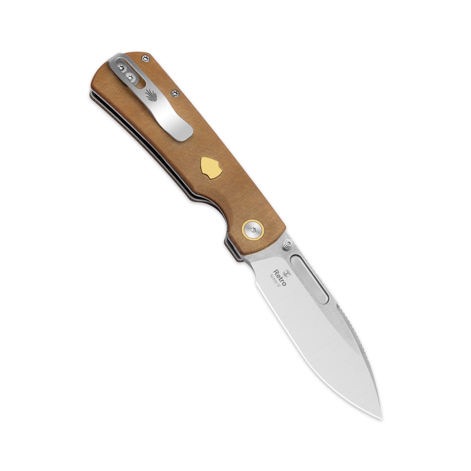 Retro | Nitro-V | Micarta & Brass | KizerV™ 4726A1