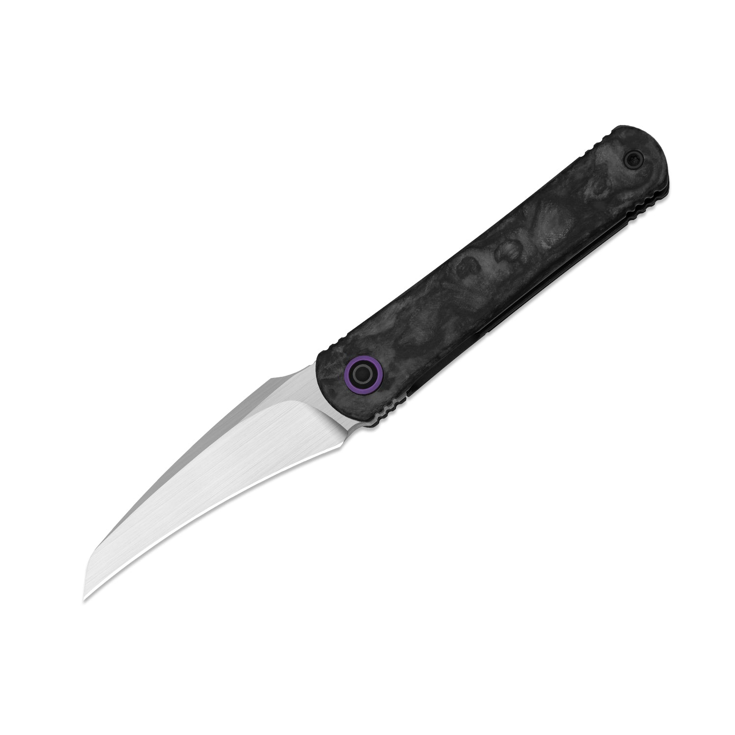 Feist 3 | CPM S90V + Hand-brushed | Titanium & KizerNova™ CF Lava | Hawkbill | KizerX™ 3499.3A9