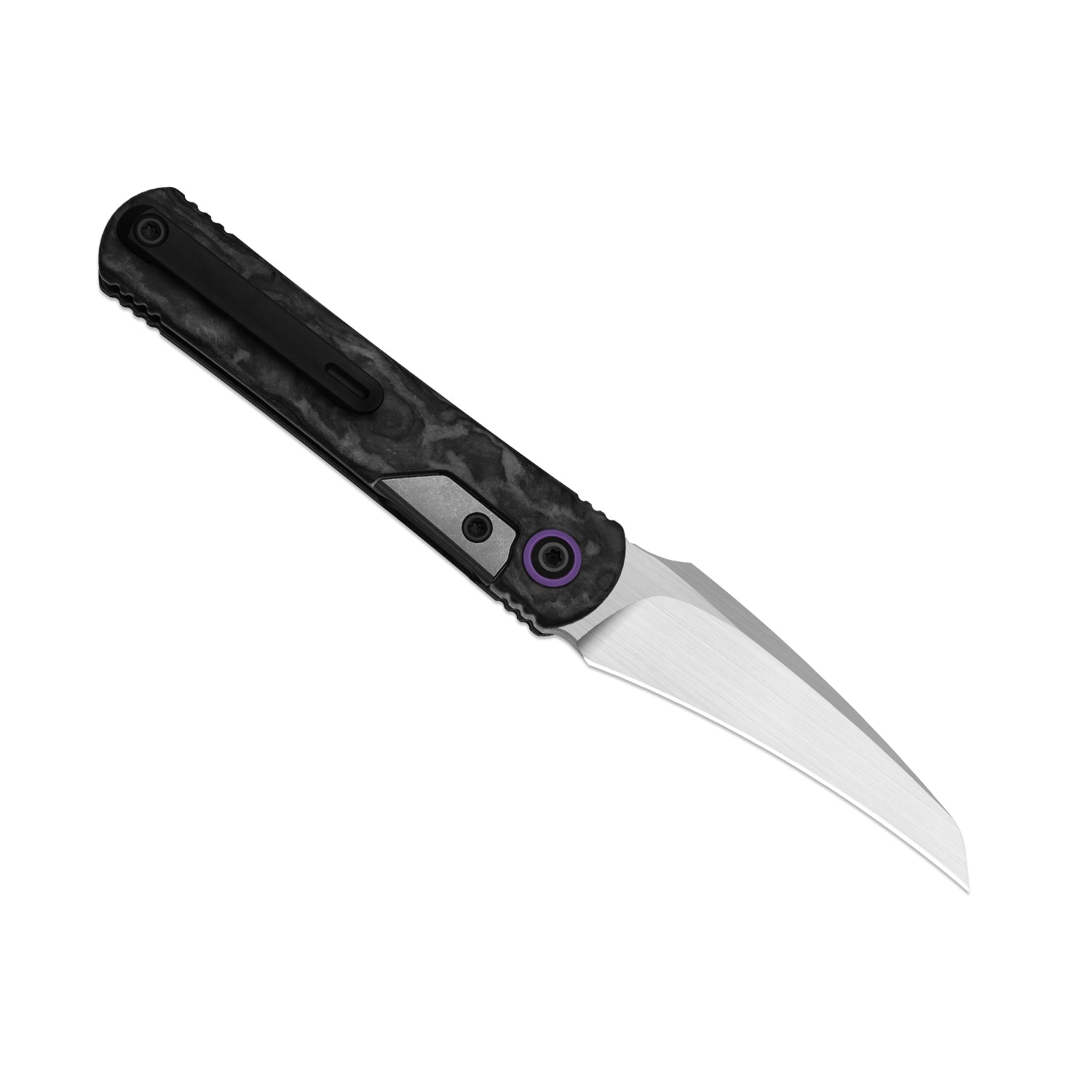 Feist 3 | CPM S90V + Hand-brushed | Titanium & KizerNova™ CF Lava | Hawkbill | KizerX™ 3499.3A9