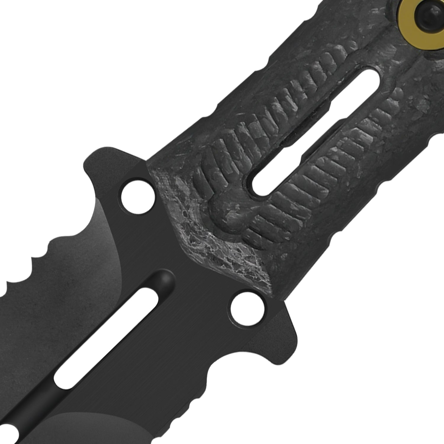 Norcross | M390 | Carbon Fiber | ZX.FB01A2 . Single Edged | KIZERX®