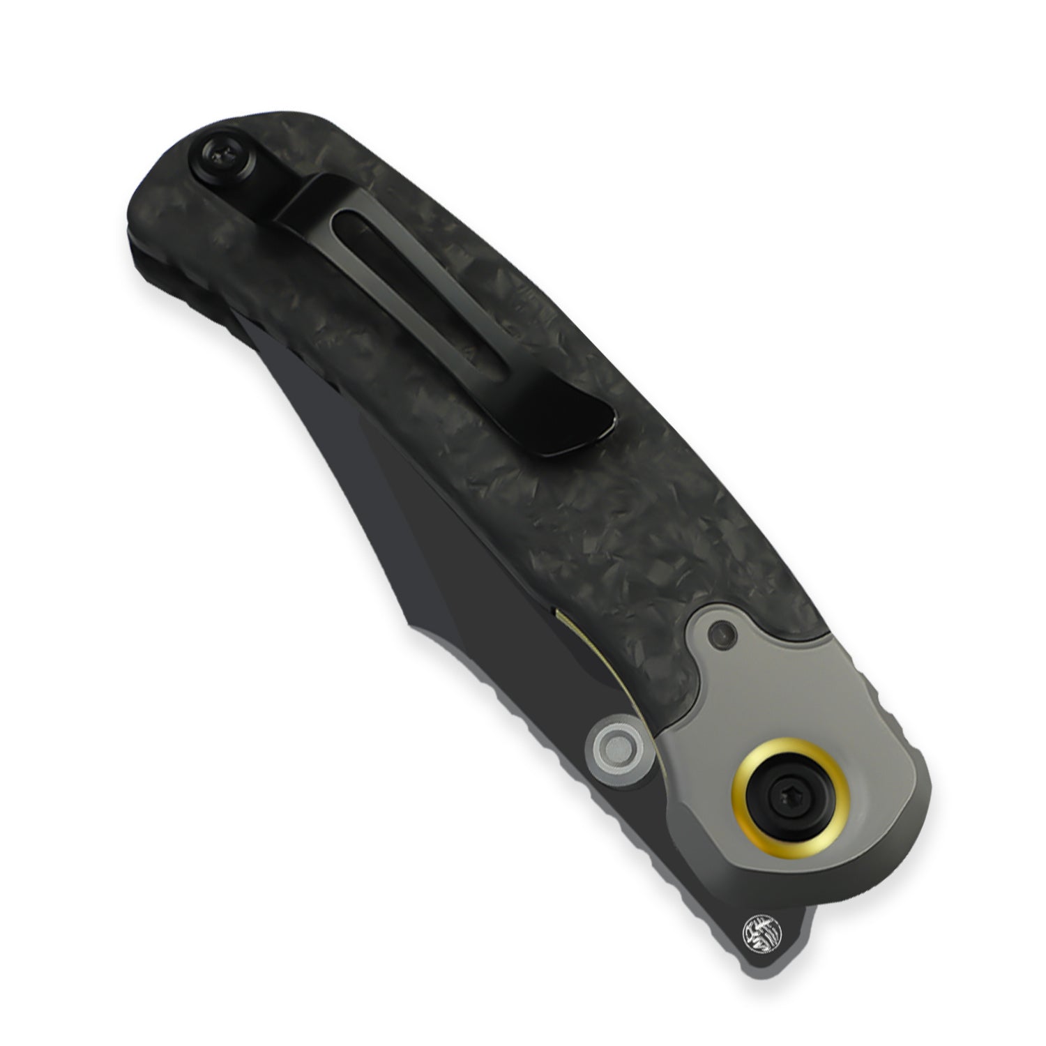 PIONEER | M390 | Titanium & Marble Carbon Fiber | KizerB™ FK03A1