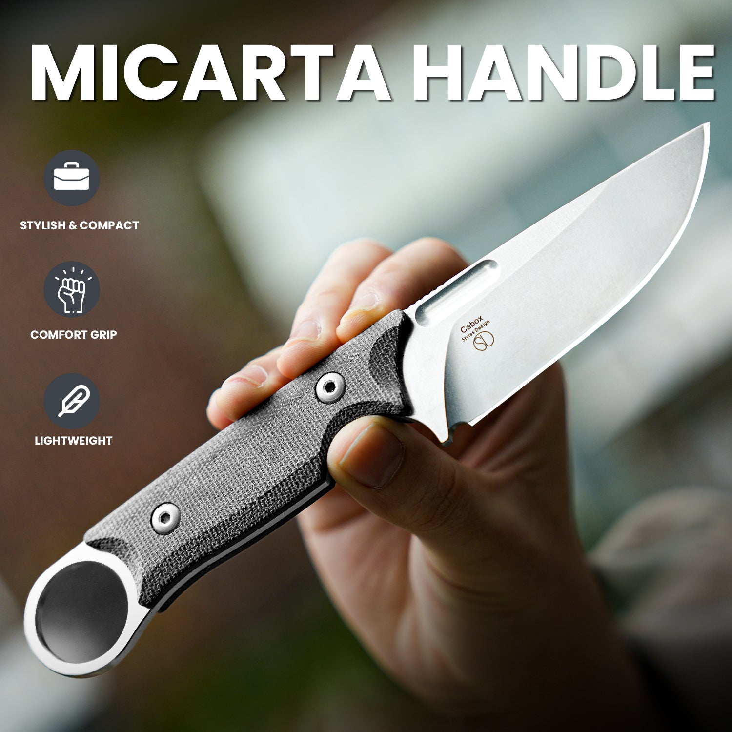 Cabox | D2 | Micarta | KizerV™ 1048A1