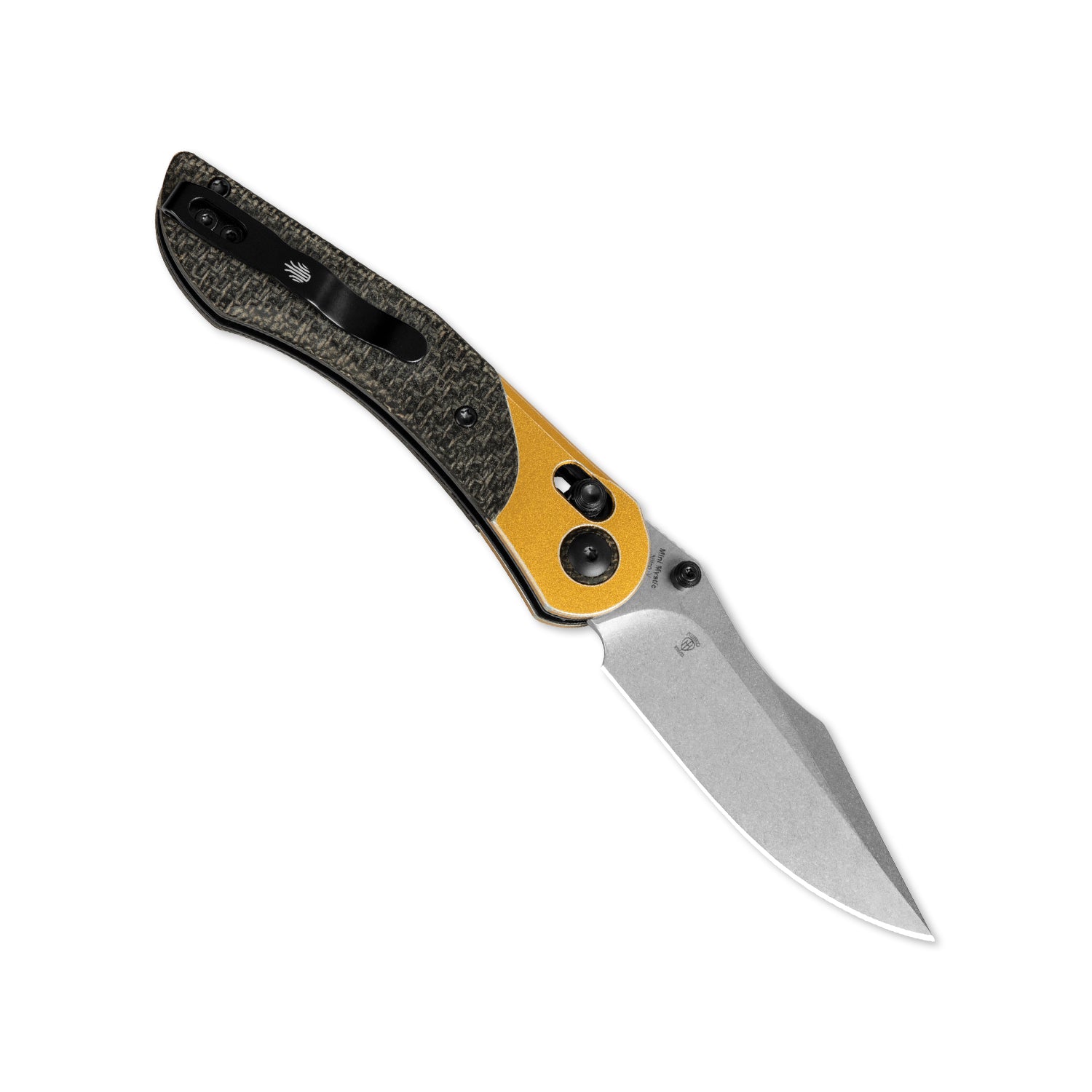Mini Mystic | Nitro-V | Aluminum+Burlap Micarta | KizerV™ 3636A2