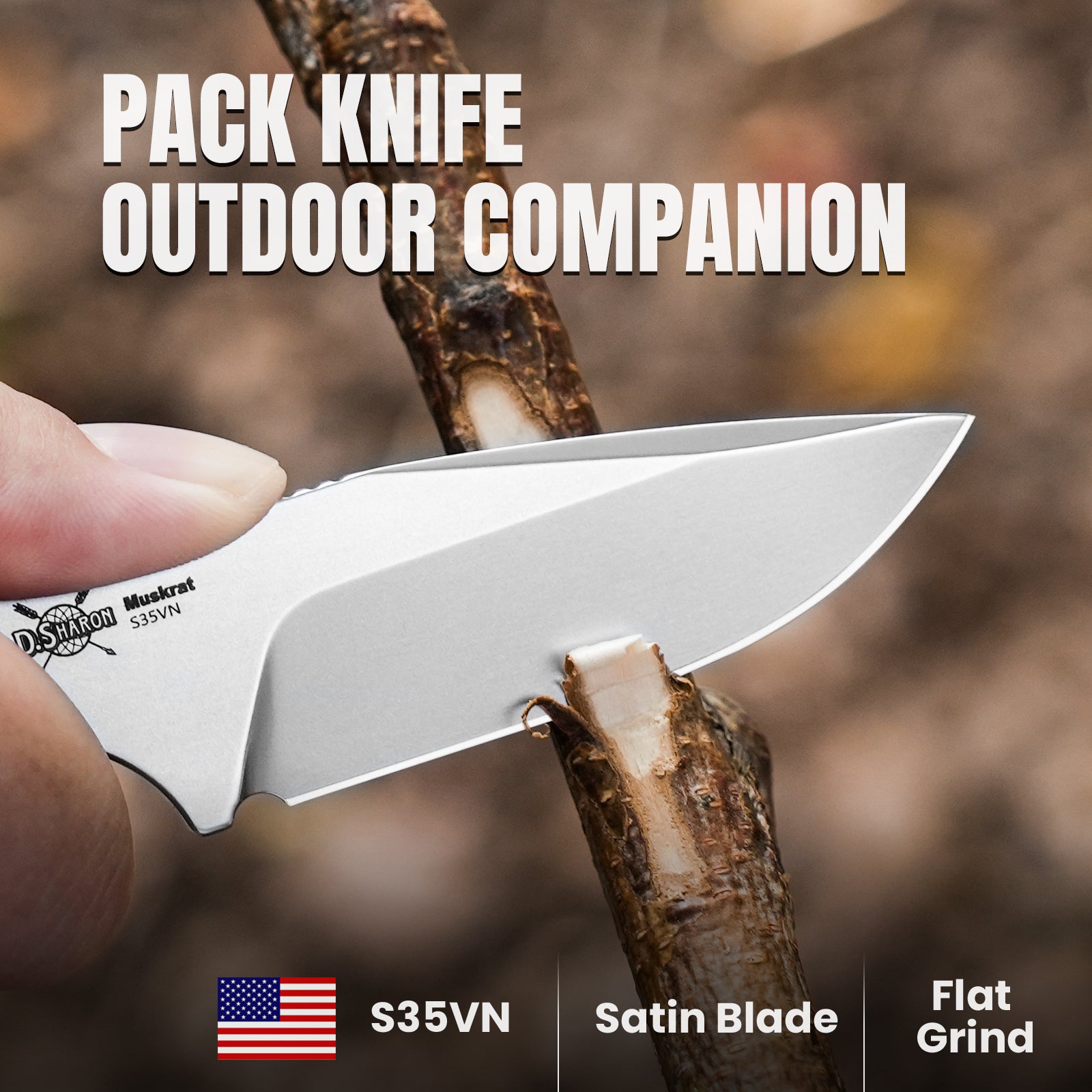 Muskrat | S35VN | Mkuruti | KizerB™ 1064A2