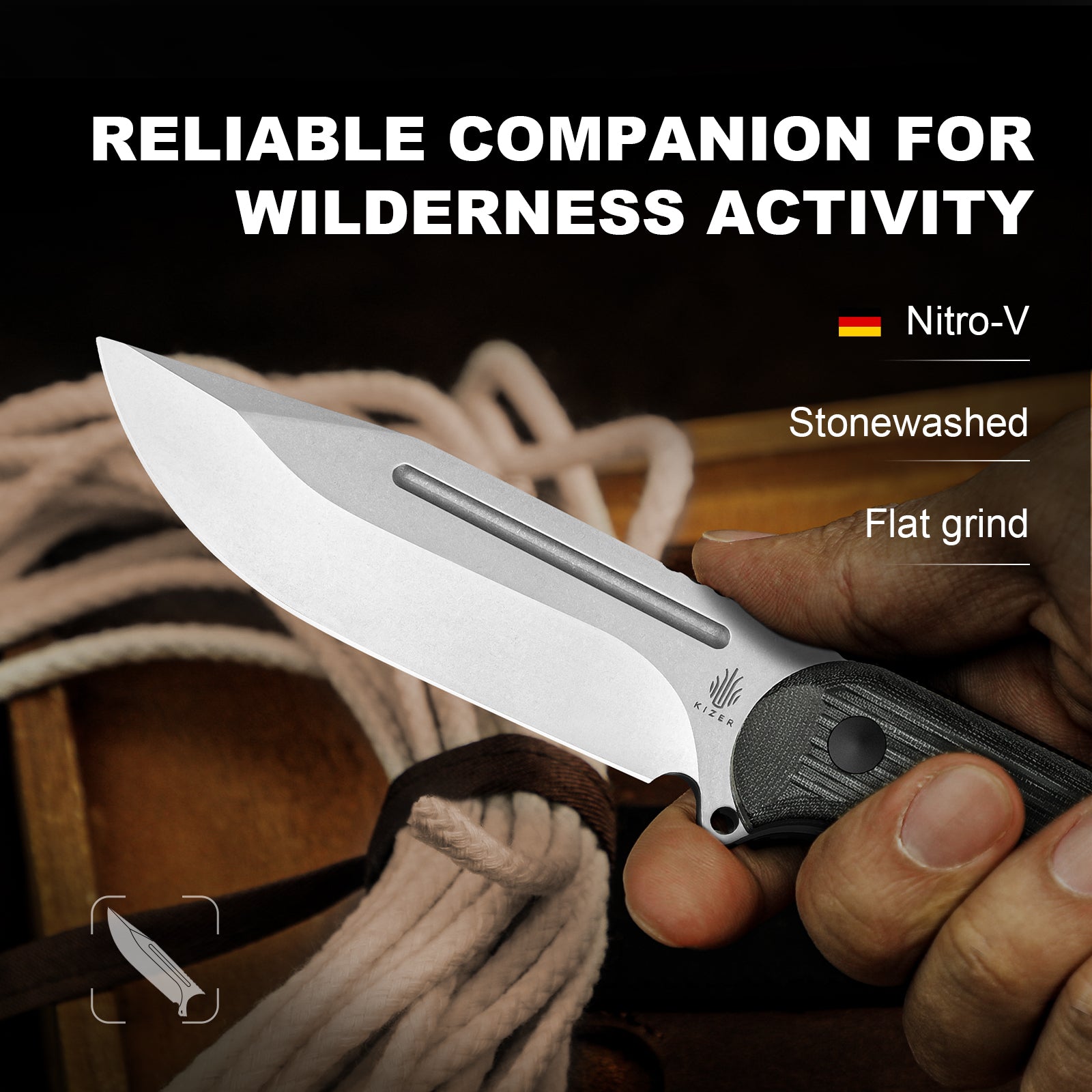 Ursa Major | Nitro-V | Micarta | KizerV™ 1082A3